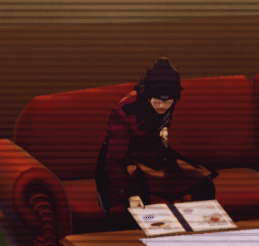 Shinjiro sleeping